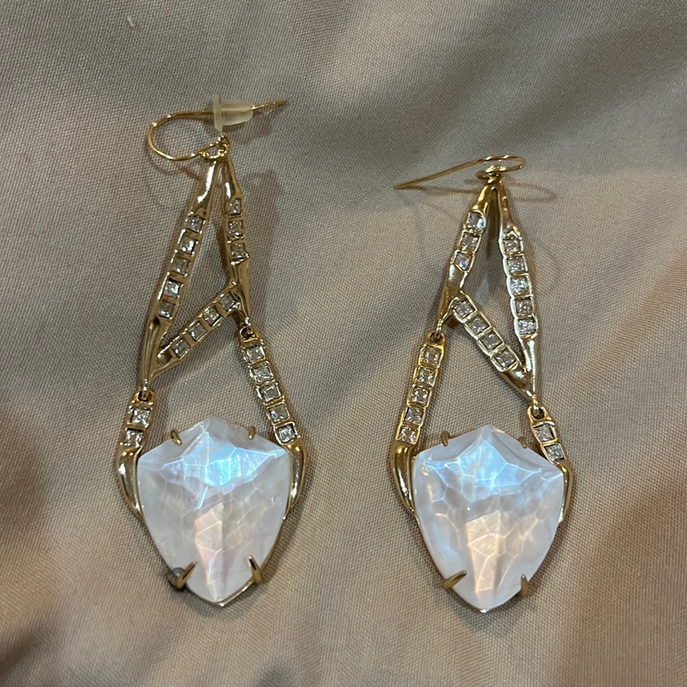 Alexis Bittar  gold hanging earring